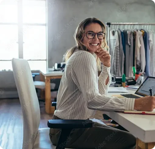 Person working at computer